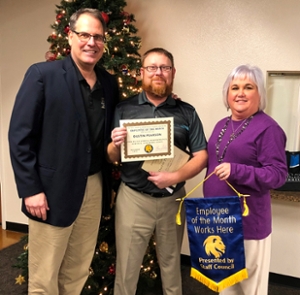 Dustin Pearson November 2018 Employee of the Month