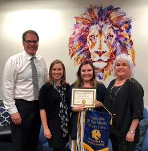 Baleigh Whitlock September 2018 Employee of the Month