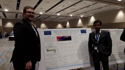 Jacob McCabe and Rajpal Vangala with Poster