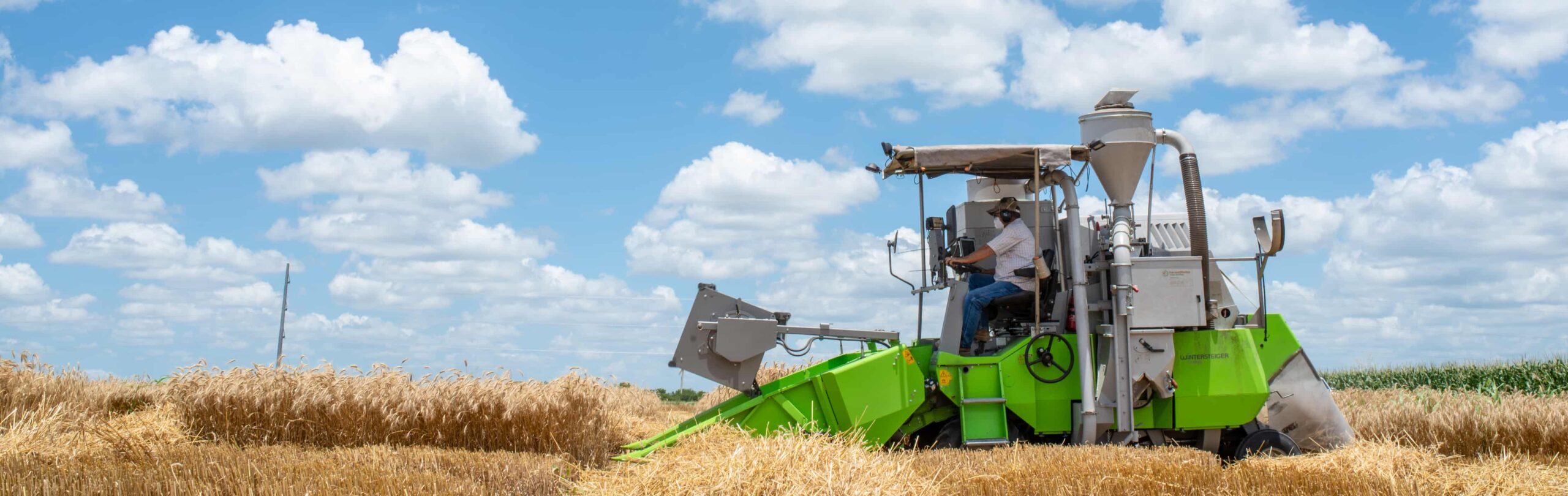 Agriculture machine in a field