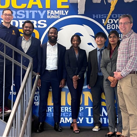 Students and faculty posing for a picture