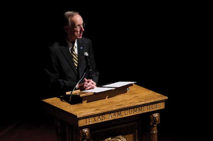 Dr. Dan R. Jones on podium