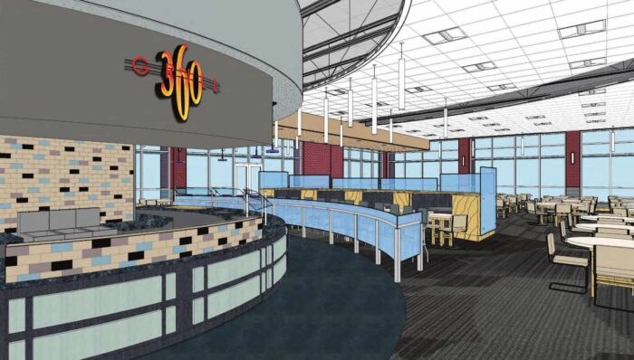 Cafeteria animation inside