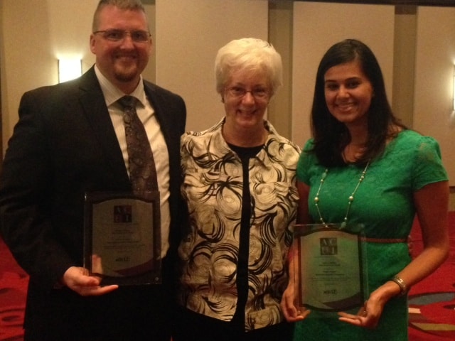 Deepti vanguri receiving award