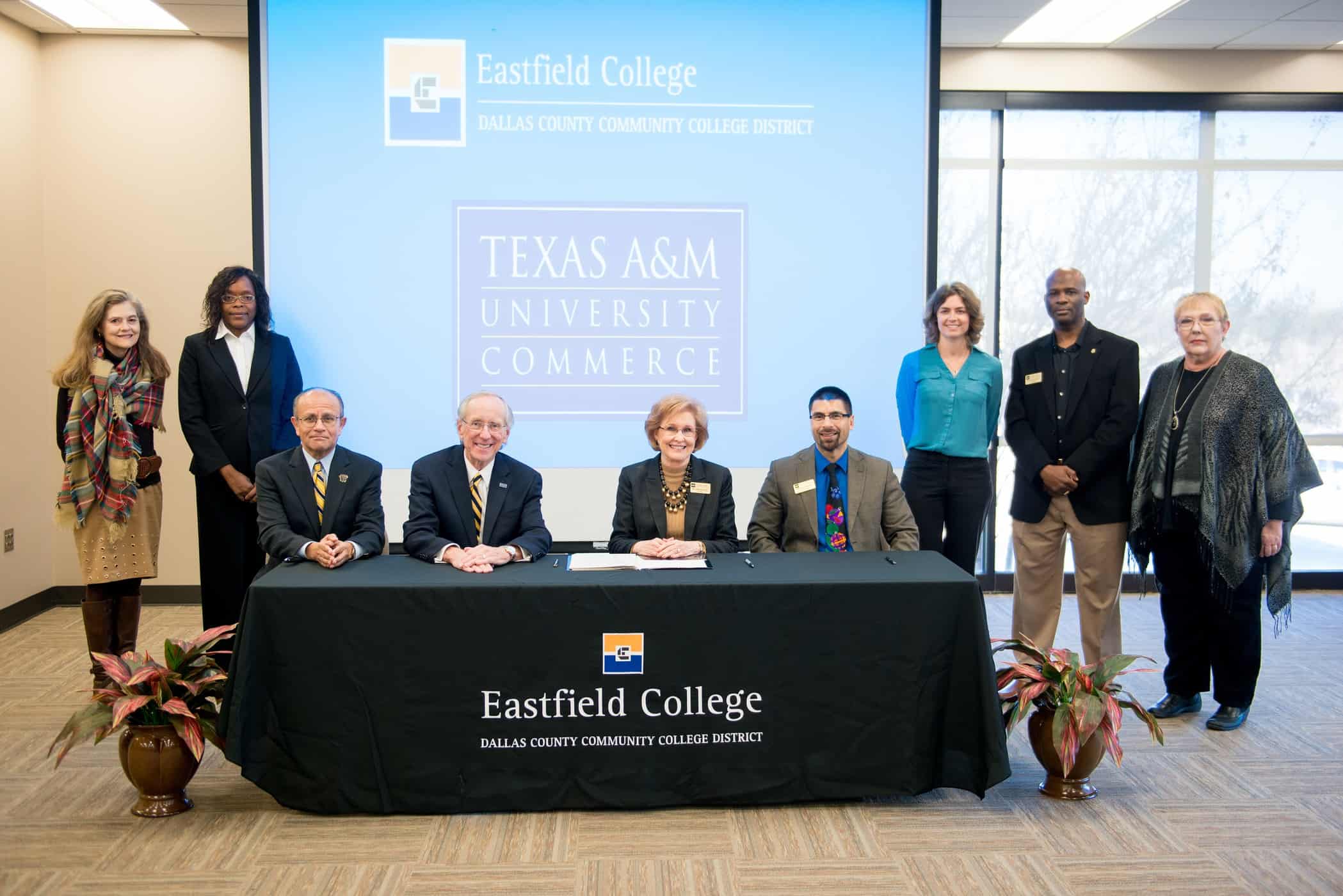 a group picture of Eastfield college members