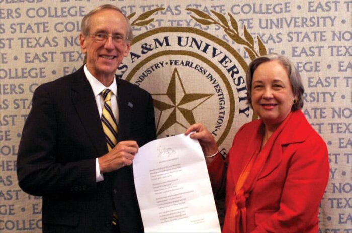 Alma Mater written poem on a paper