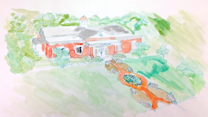 Alumni center building drawing