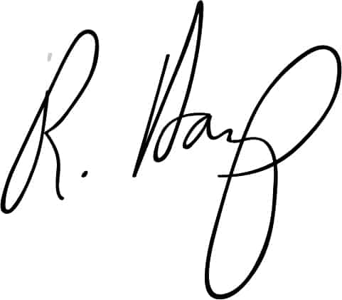 Dean Harp's signature