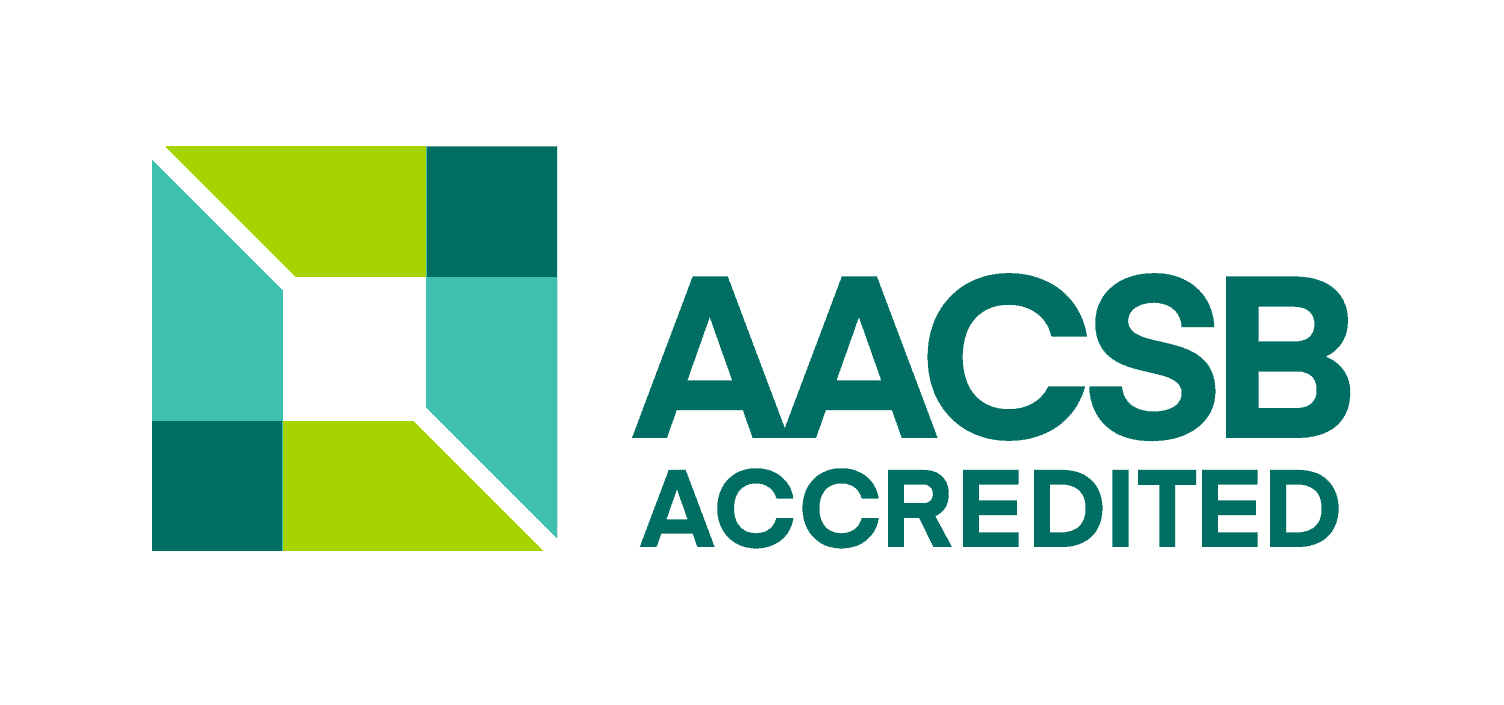 Association to Advance Collegiate Schools of Business (AACSB) logo.