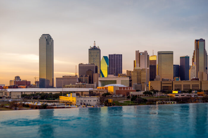 Dallas Texas skyline.