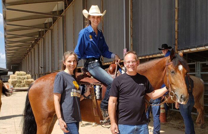 Nicole Glenn with her father Jeff and her mother Theresa