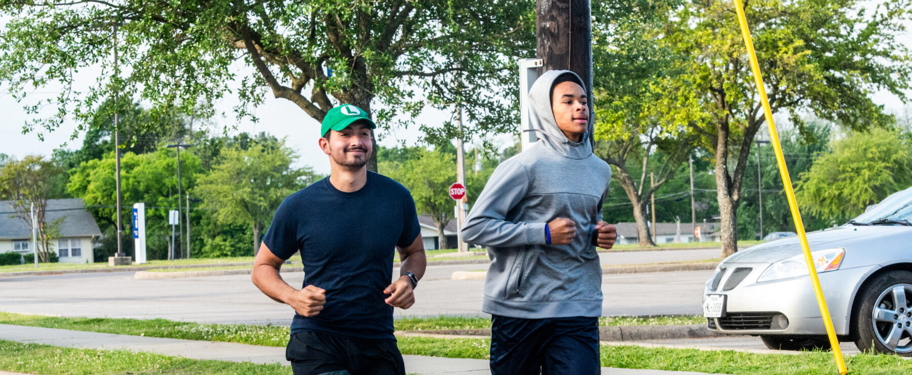 Two men running at Dan Jones 5k and fun run