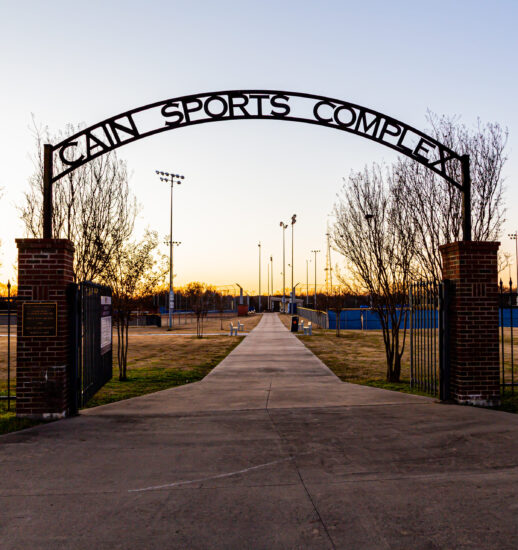 Cain Sports Complex entrance.