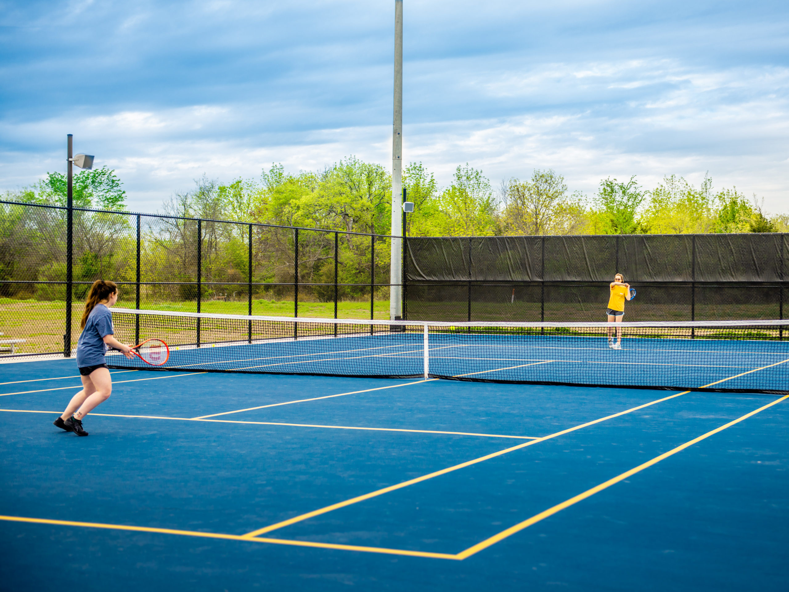 Tennis Courts at the Cain Sports Complex.