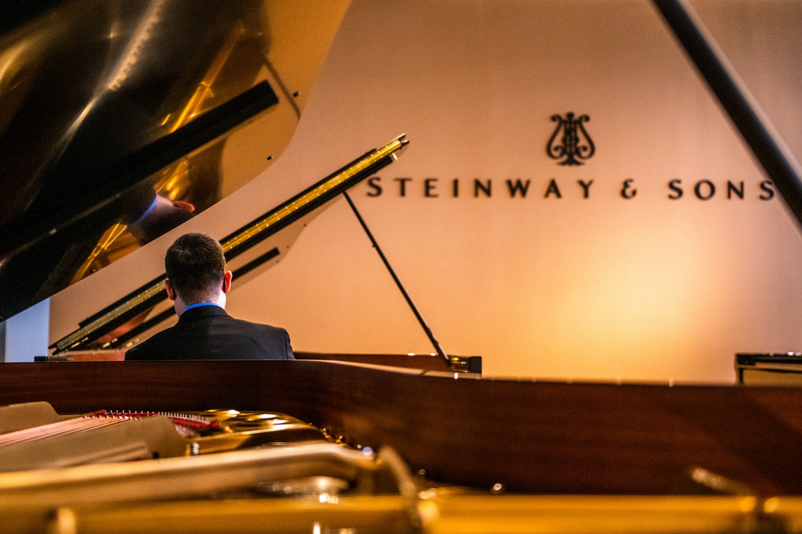 Playing a Steinway & Sons piano