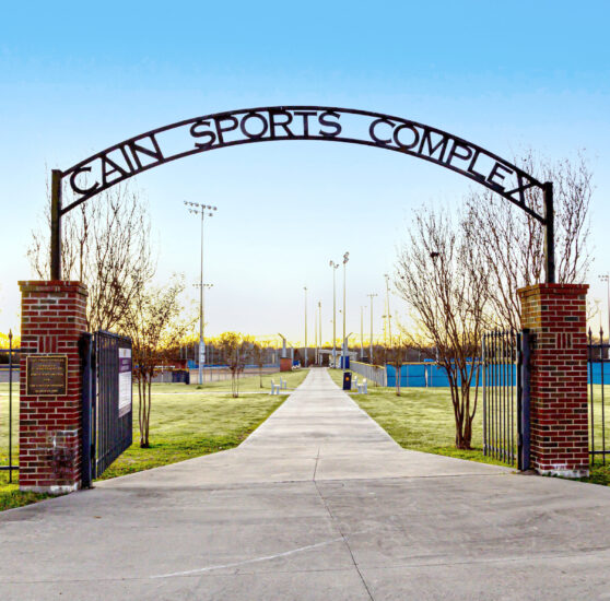 Cain Sports Complex entrance.