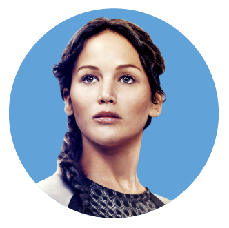 Katniss Everdeen from The Hunger Games Series.