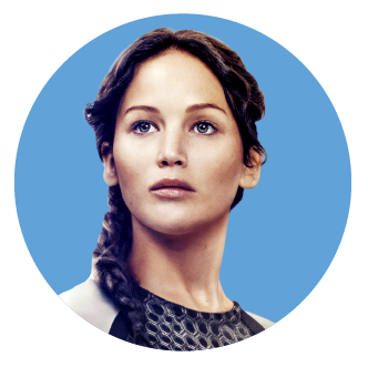 Katniss Everdeen from The Hunger Games Series.