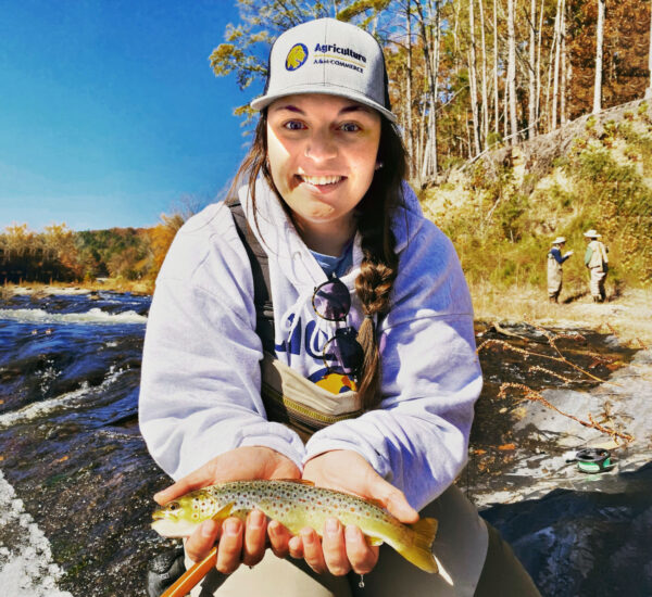 Haley Cole fishing.