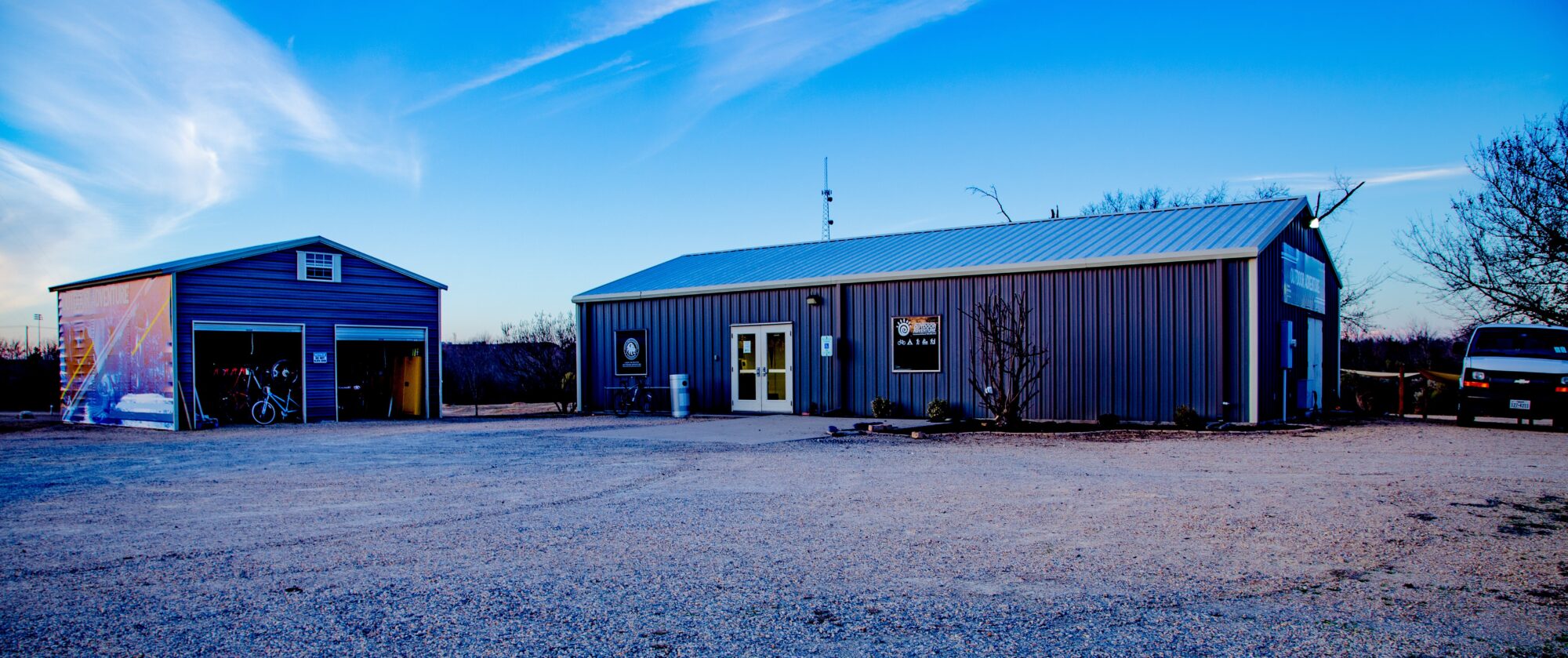 The Outdoor Adventure Center Building.