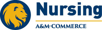 University logo for Nursing department without the word department. 