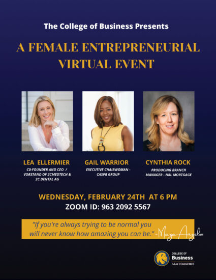 A FEMALE ENTREPRENEURIAL VIRTUAL EVENT