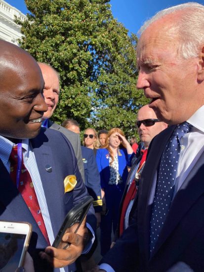 Eric Hale and President Biden