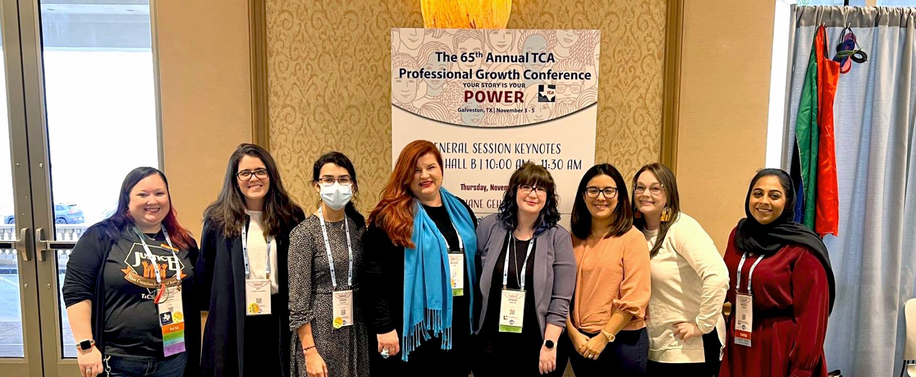 Department of Counseling faculty and students at 2021 TCA conference