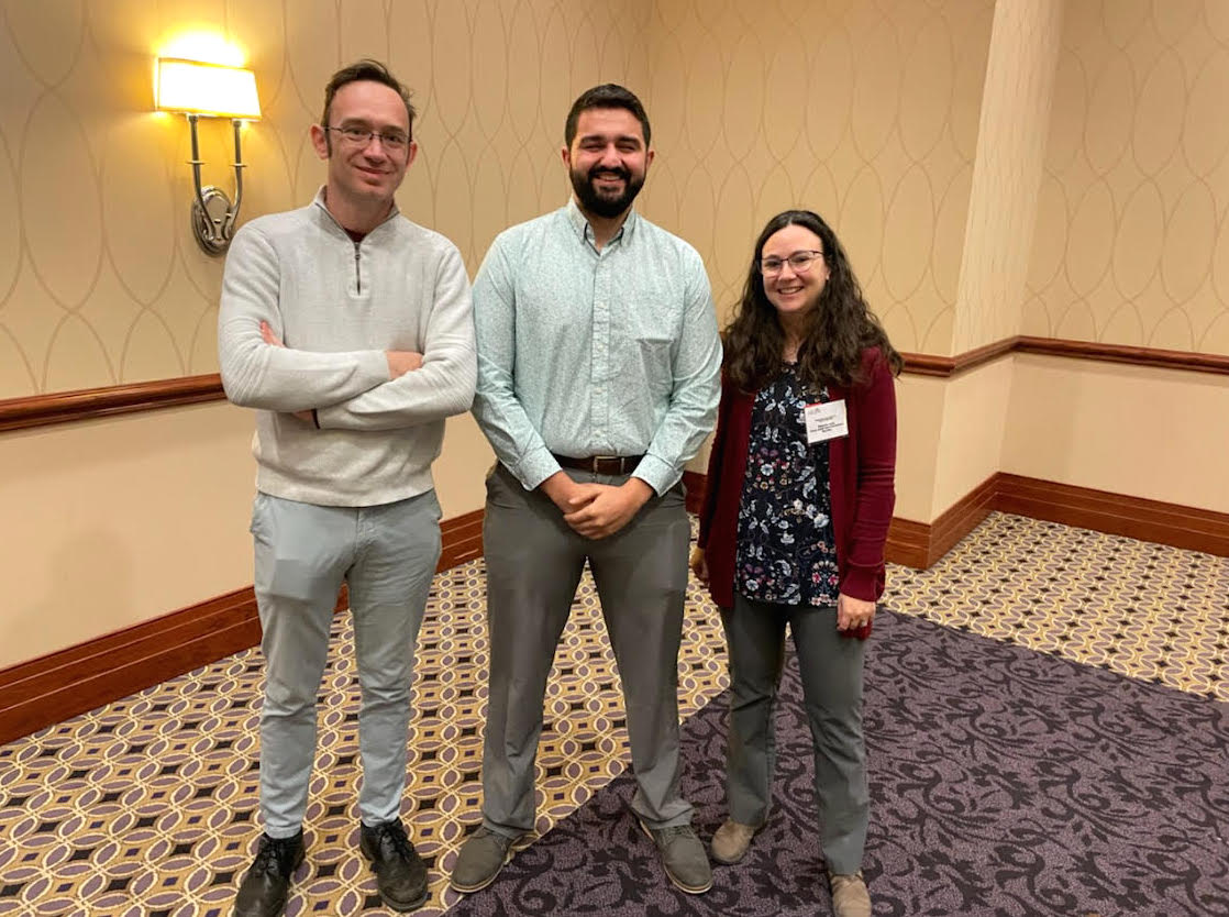 Pictured left to right: Dr. William Newton, David Williamson, and Dr. Robynne Lock.