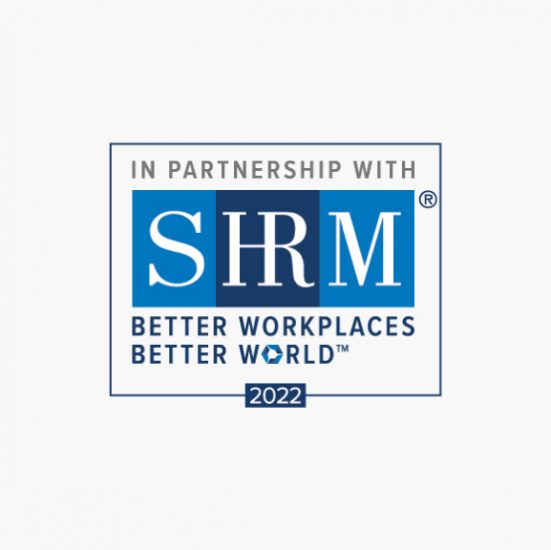 Logo partnership with SHRM.