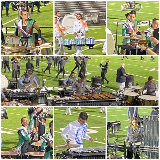 TAMUC students participating in Drum Corps International