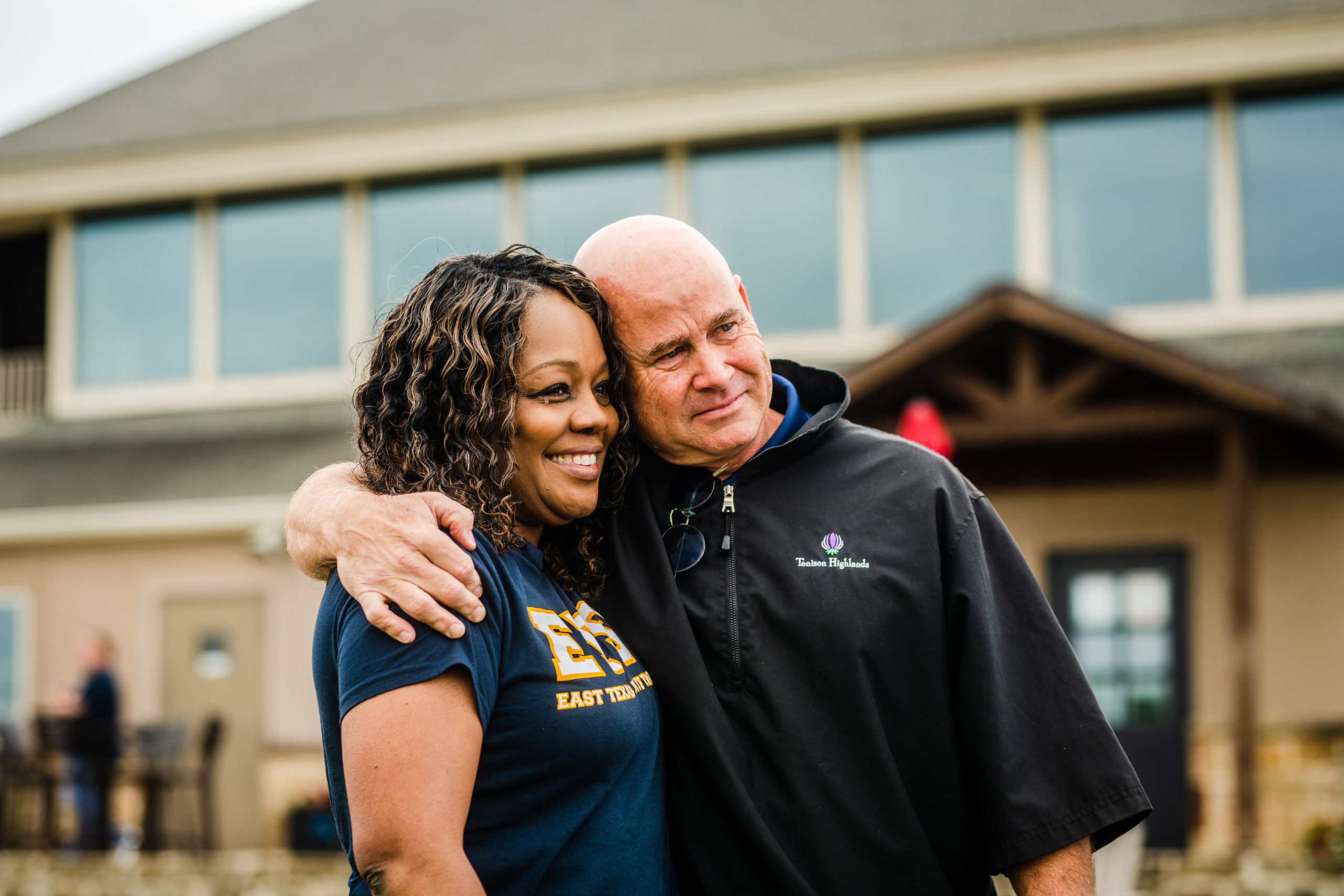 Two faculty members posing for a photo.