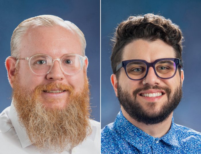 Headshot photos of Dr. Charles Woods and Dr. Gavin Johnson