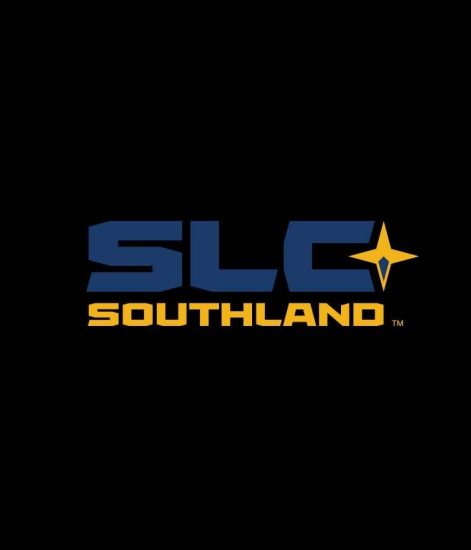 SLC Southland logo with black background
