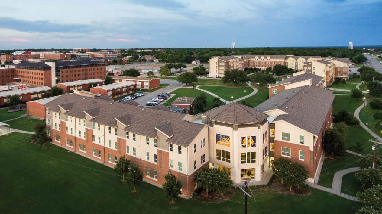 the residence hall buildings