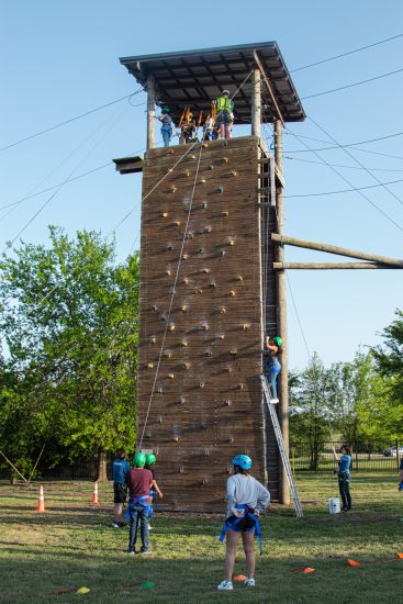 A tower for zipline.