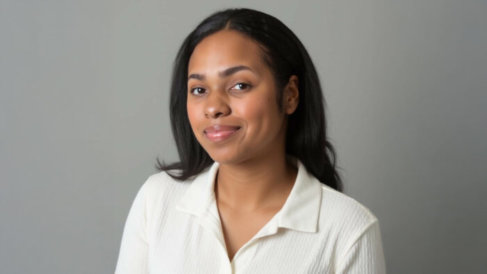 A headshot photo of a person