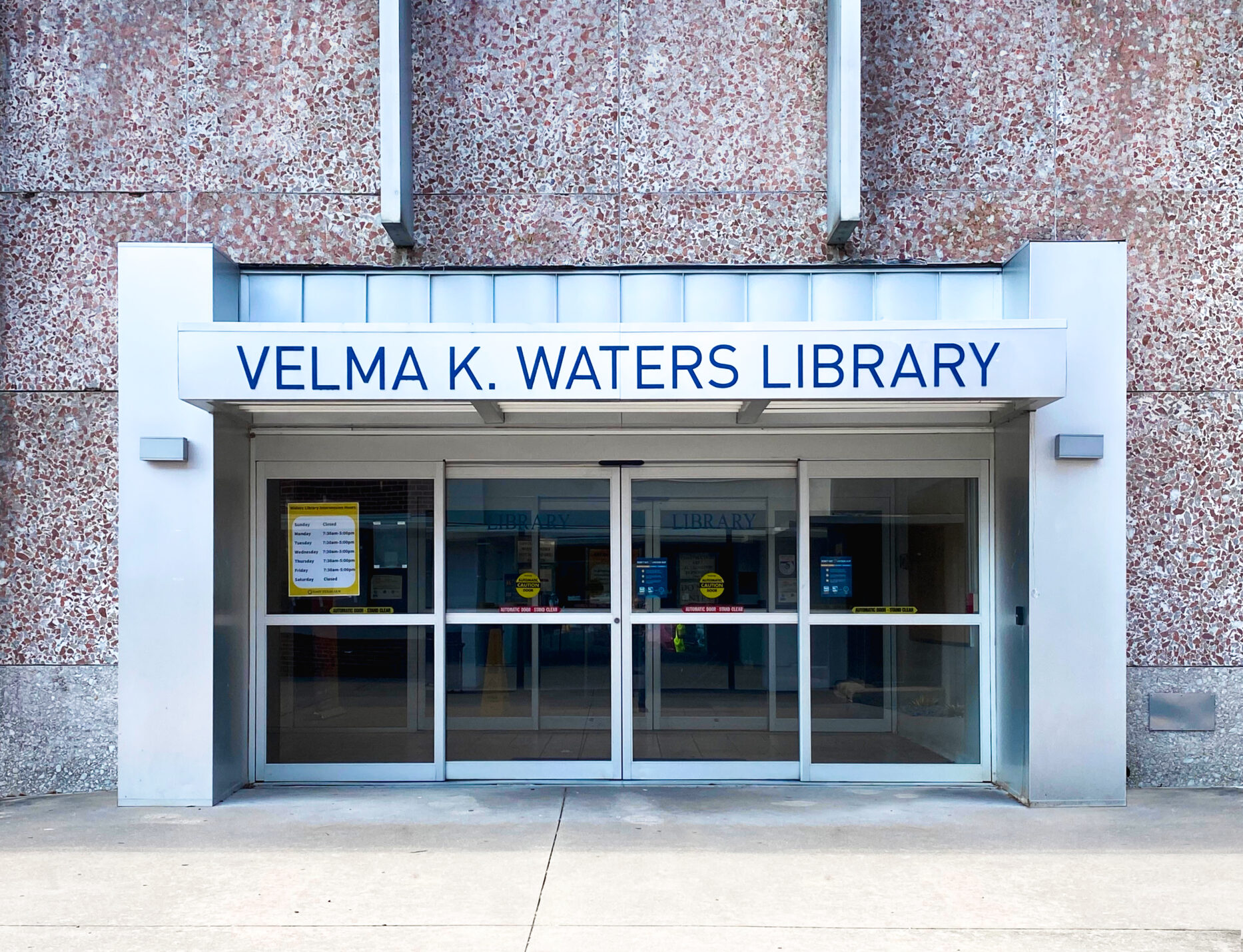 Library north entrance